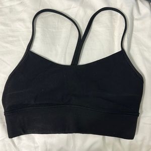 Lululemon Nulu Flow Y Longline bra black size 6
